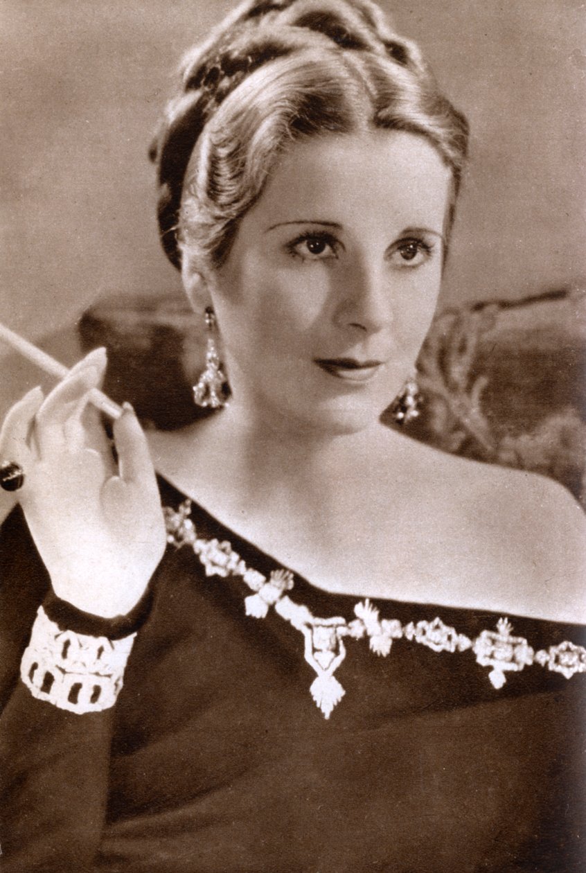 Diana Wynyard, brittisk skådespelerska, 1933 av Unbekannt