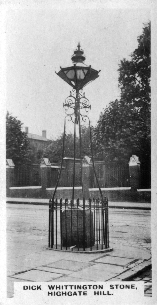 Dick Whittington Stone, Highgate Hill, London, c1920-talet av Unbekannt
