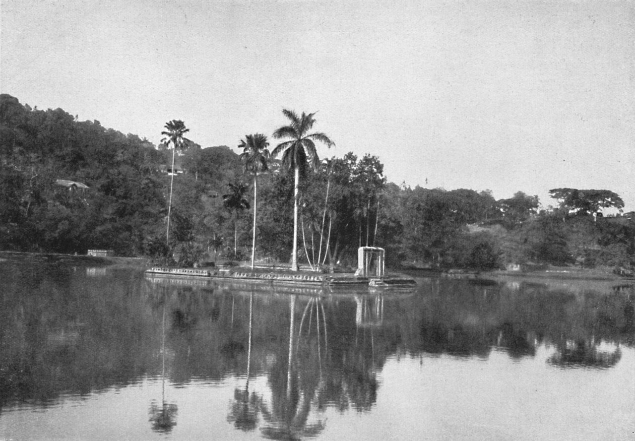 Ön i Kandysjön, 1926 av Unbekannt