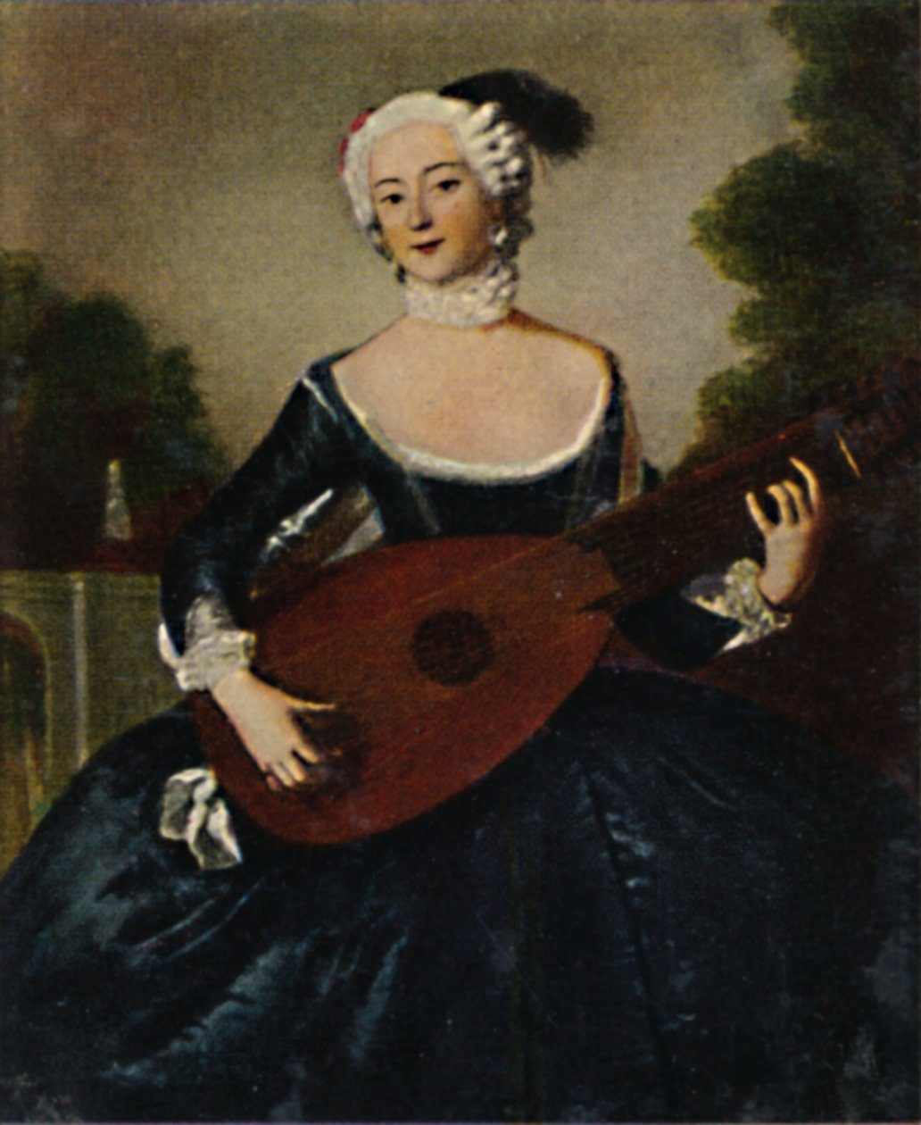 Favoritsystern Friedr. D. Gr. 1709-1758. - Målning av Pesne, 1934. av Unbekannt