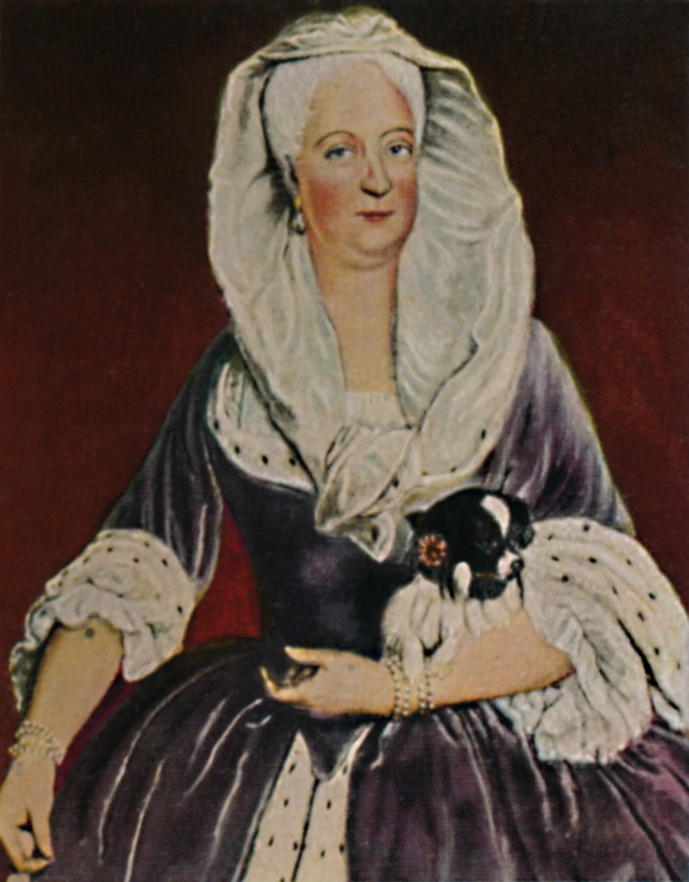 Moder till Fredrik den Store 1687-1757. - Målning av Pesne, 1934. av Unbekannt