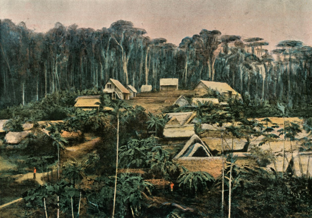 Tack Gud. Cantonment of Gold Seekers, Merci Dieu, Gold Mine, 1900. av Unbekannt