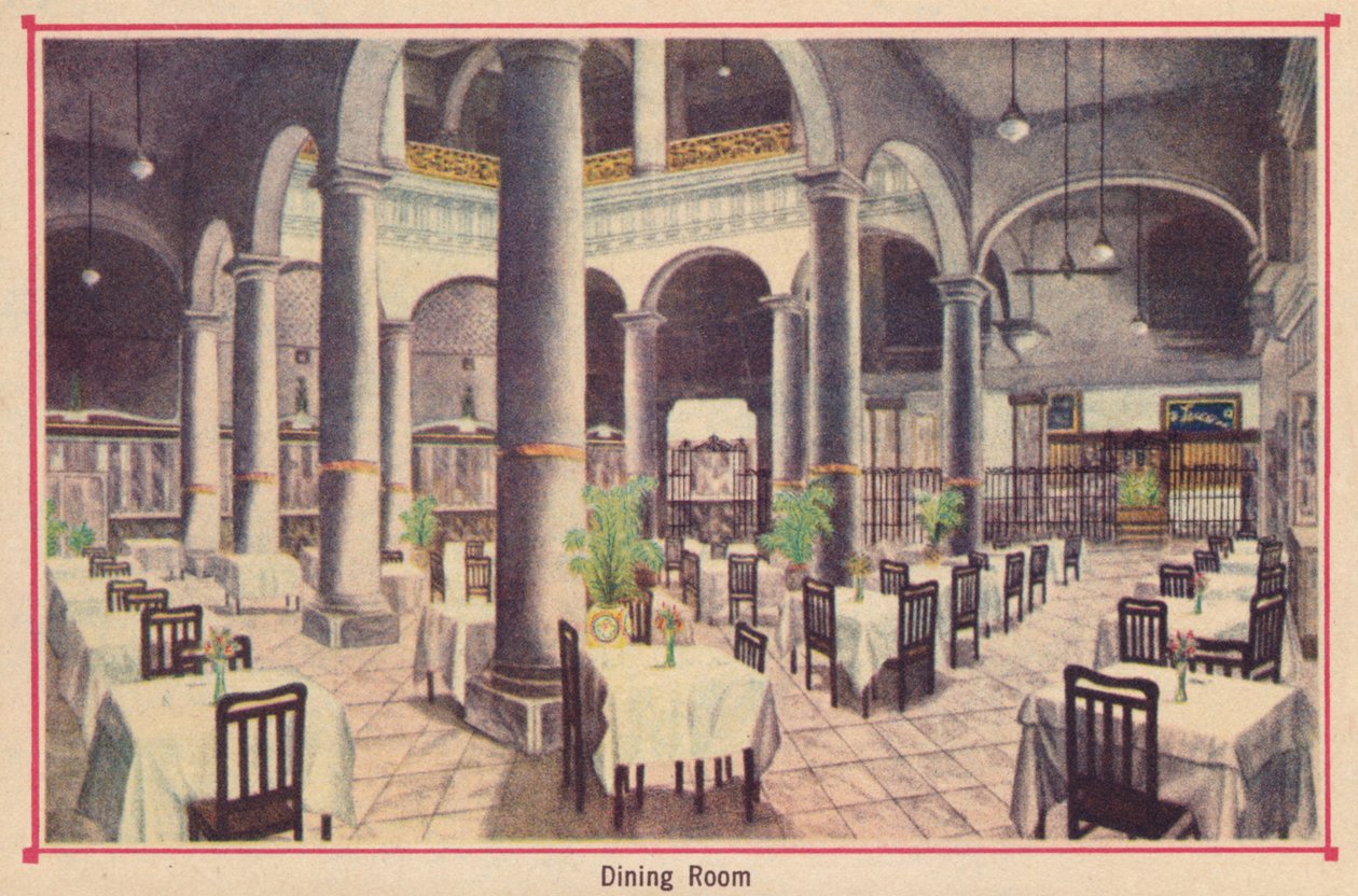 Matsal - Hotel Florida - Havanna - Kuba, c1910 av Unbekannt