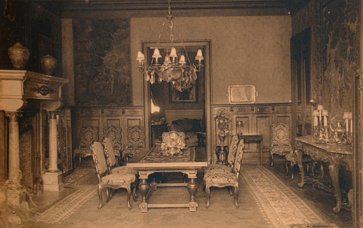 Matsal på den kubanska ambassaden i Bryssel, Belgien, 1927. av Unbekannt