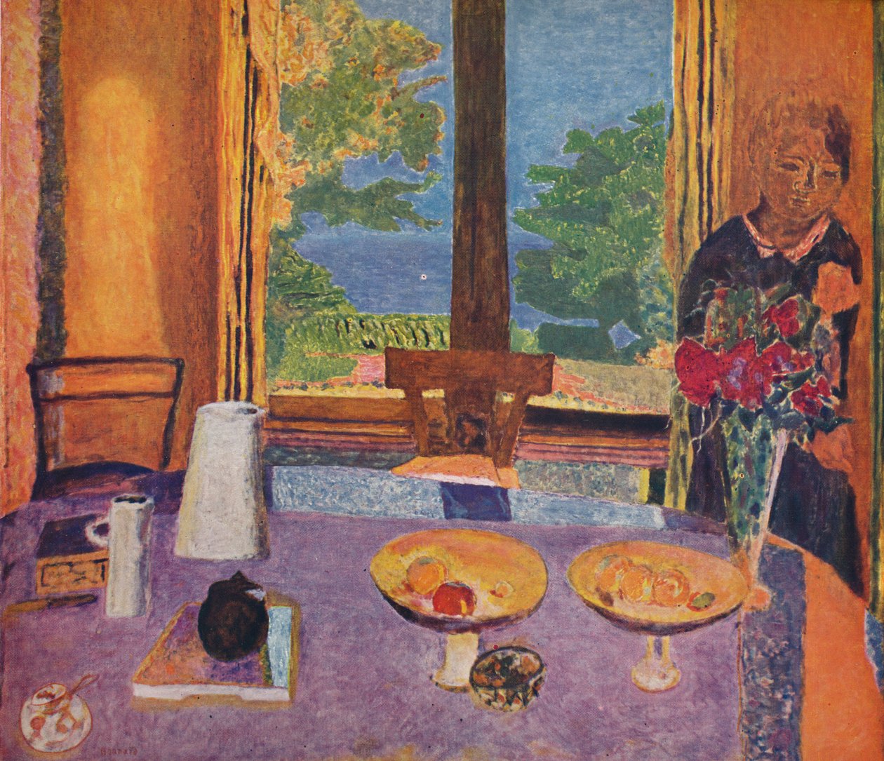 Matsal på trädgården - Interiör, 1937 av Unbekannt