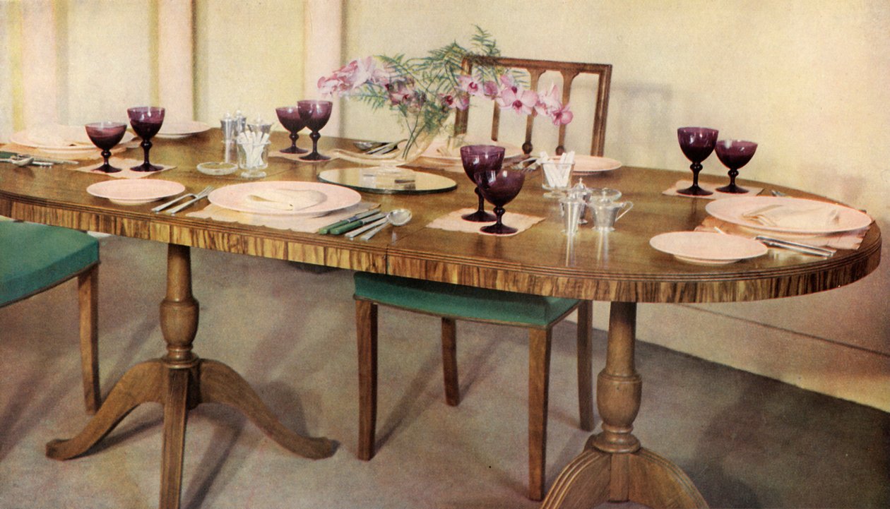 Middagsbord arrangerat av Harrods Ltd., London, 1937. av Unbekannt