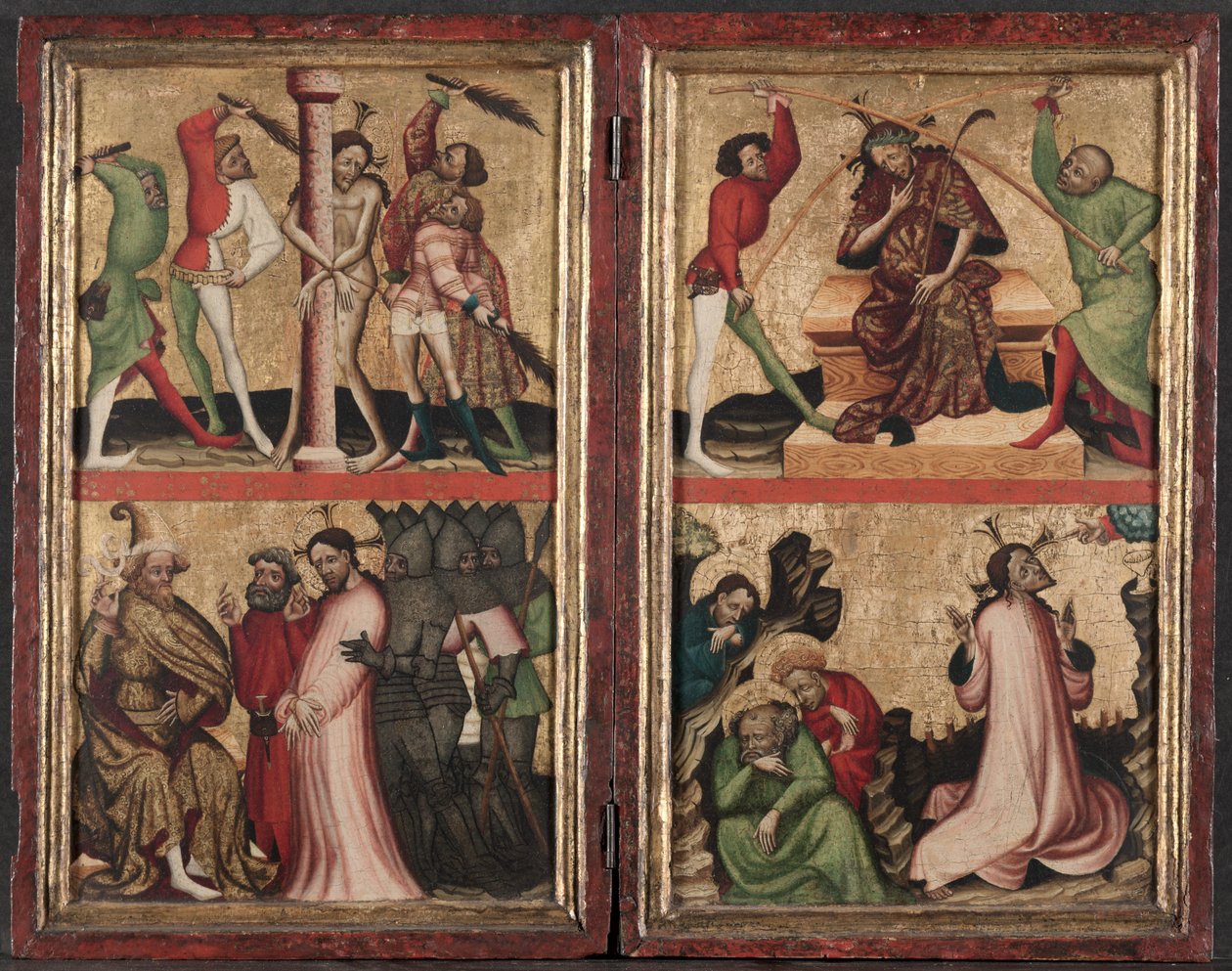 Diptyk med Kristi lidande, ca. 1400. av Unbekannt
