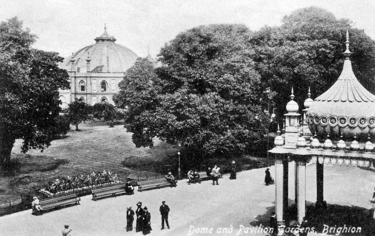Dome and Pavilion Gardens, Brighton, tidigt 1900-tal av Unbekannt
