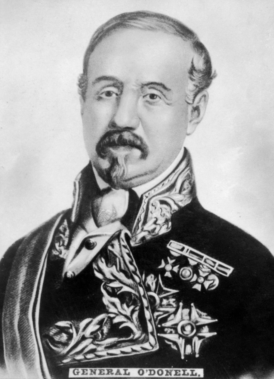 Don Leopoldo ODonnell y Jorris 1809-1867, spansk general och statsman, c1910 av Unbekannt