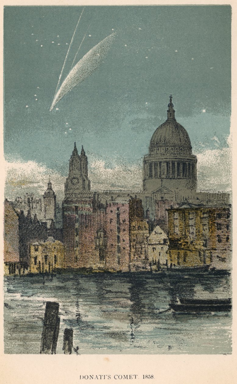 Donatis komet från 1858 sett över St Paul
