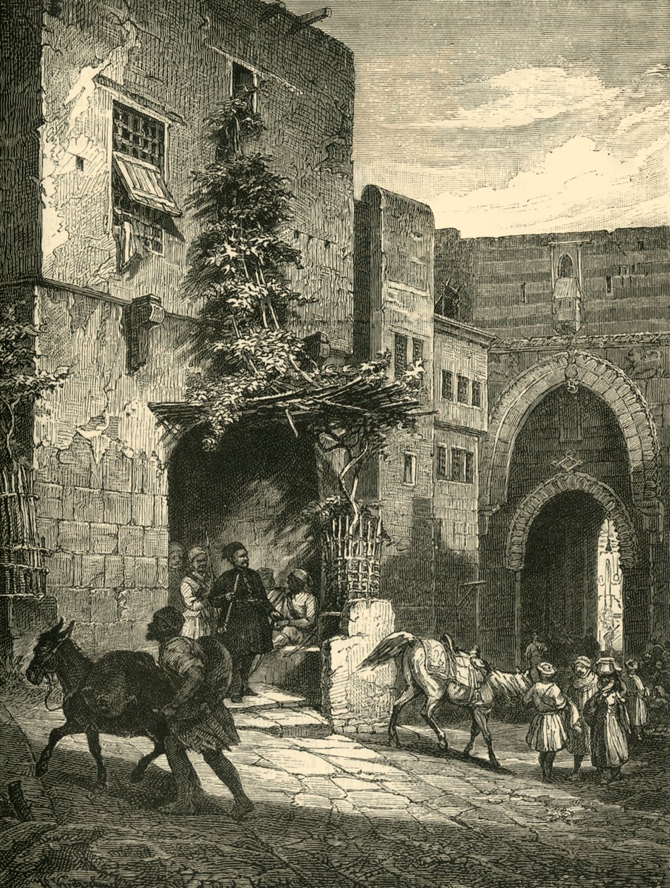 Mamelukernas dörr, Citadellet, Kairo, 1890. av Unbekannt