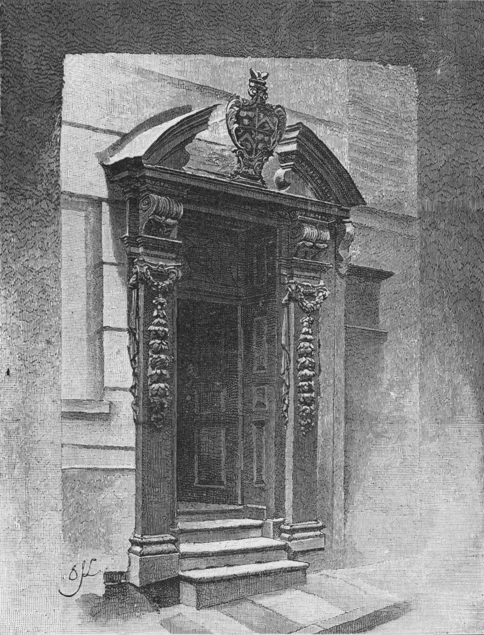 Dörröppning, Painter Stainers Hall, 1890 av Unbekannt