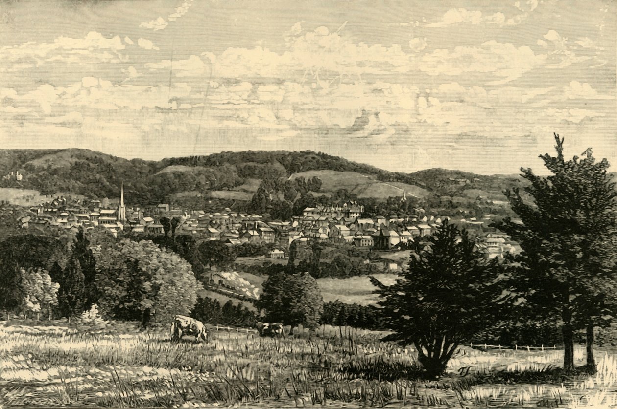 Dorking, från vägen till Denbies, 1898. av Unbekannt