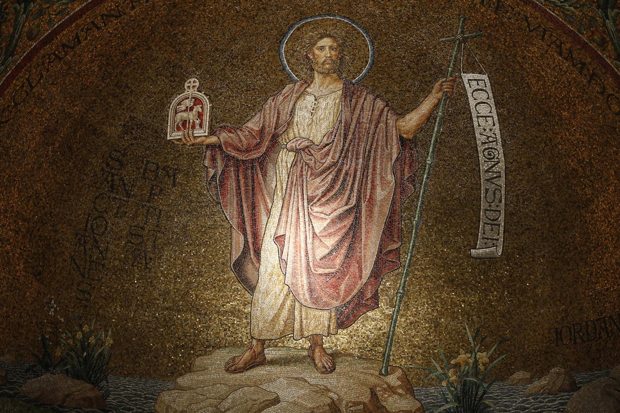 Dormition kloster, Johannes Döparen mosaik, Jerusalem, Israel av Unbekannt