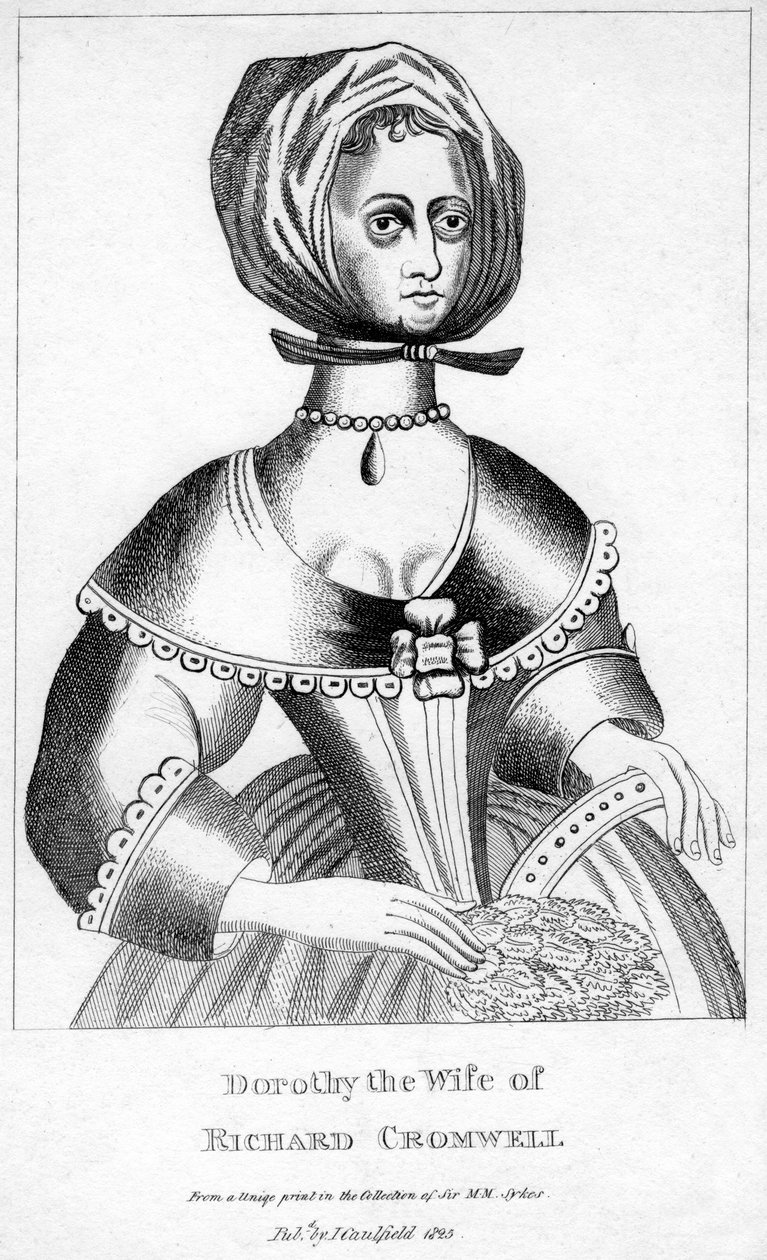 Dorothy, hustru till Richard Cromwell, 1600-talet, 1825 av Unbekannt