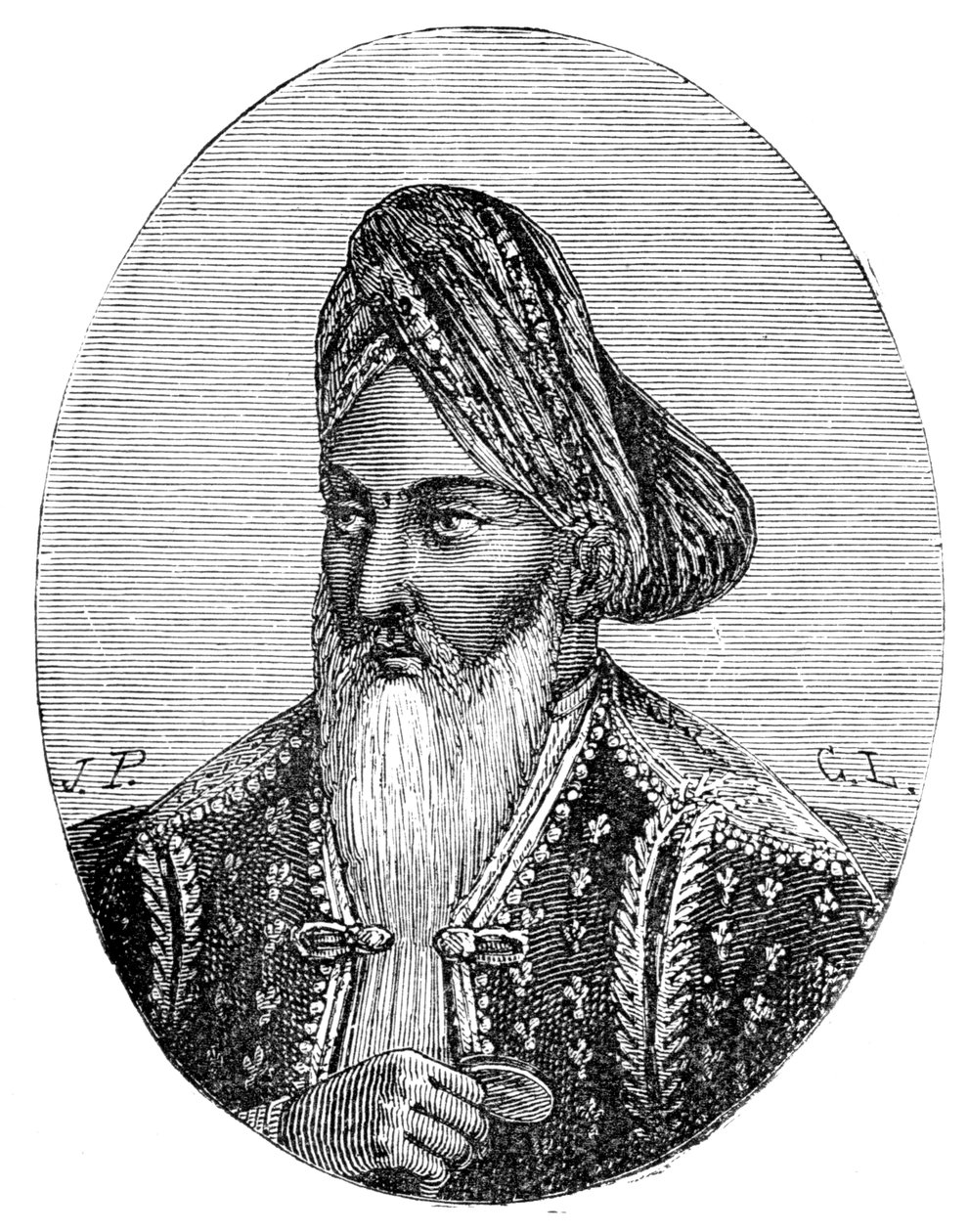 Dost Muhammad Khan, härskare över Afghanistan, 1800-talet av Unbekannt