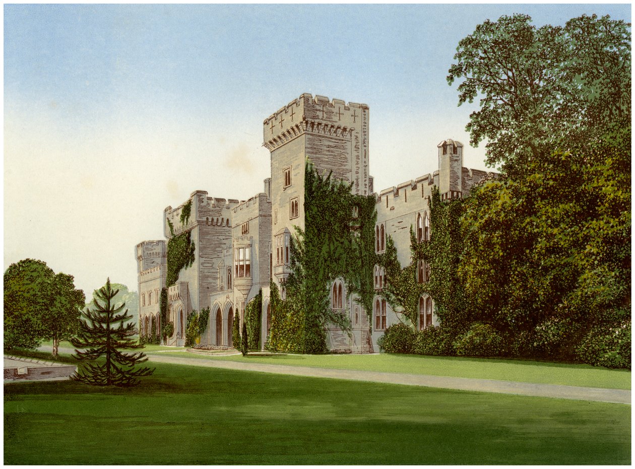 Downton Castle, Herefordshire, hem för Baronet Boughton, c1880 av Unbekannt