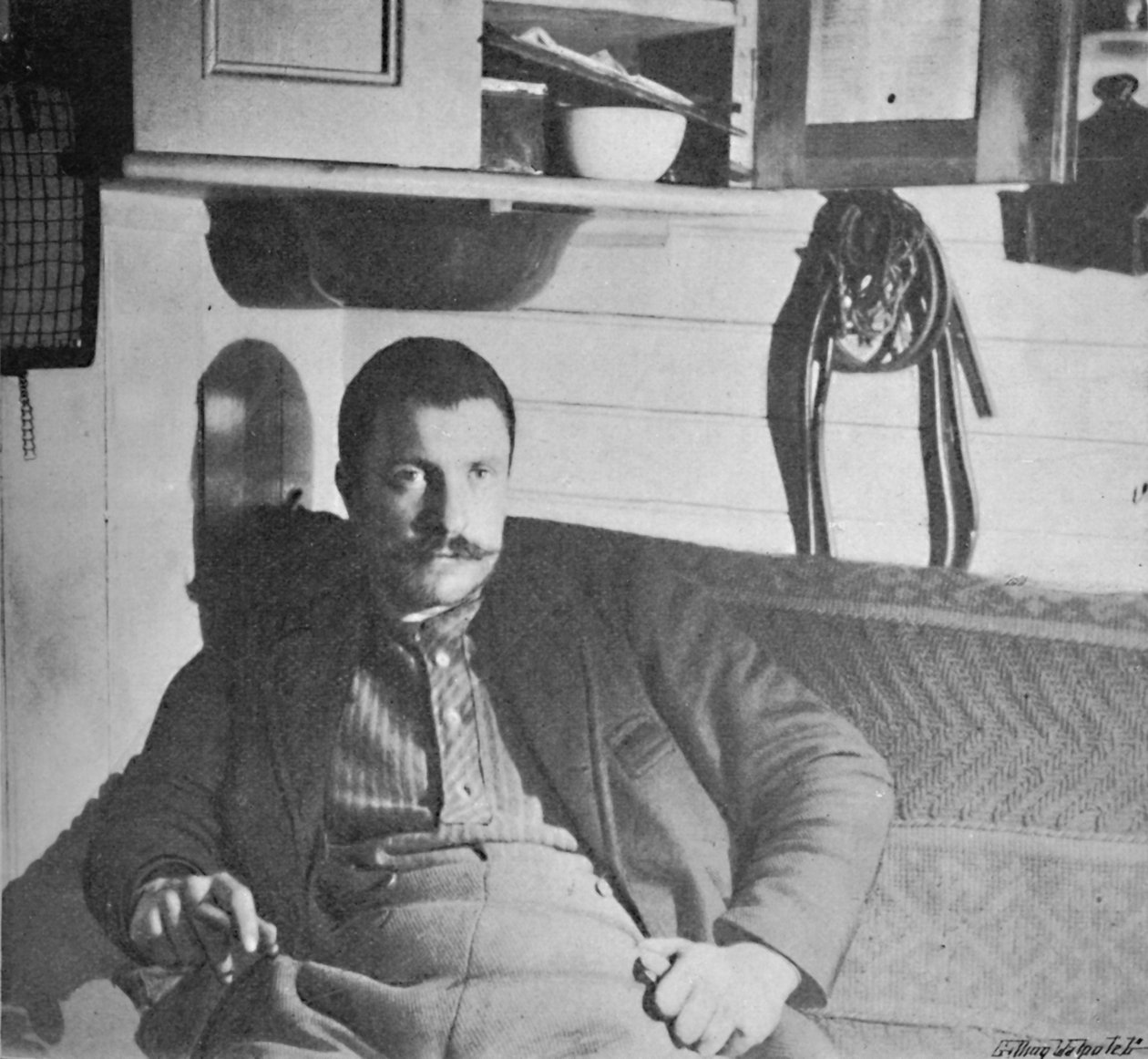 Dr. Blessing in his Cabin, 1893-1896, 1897 av Unbekannt