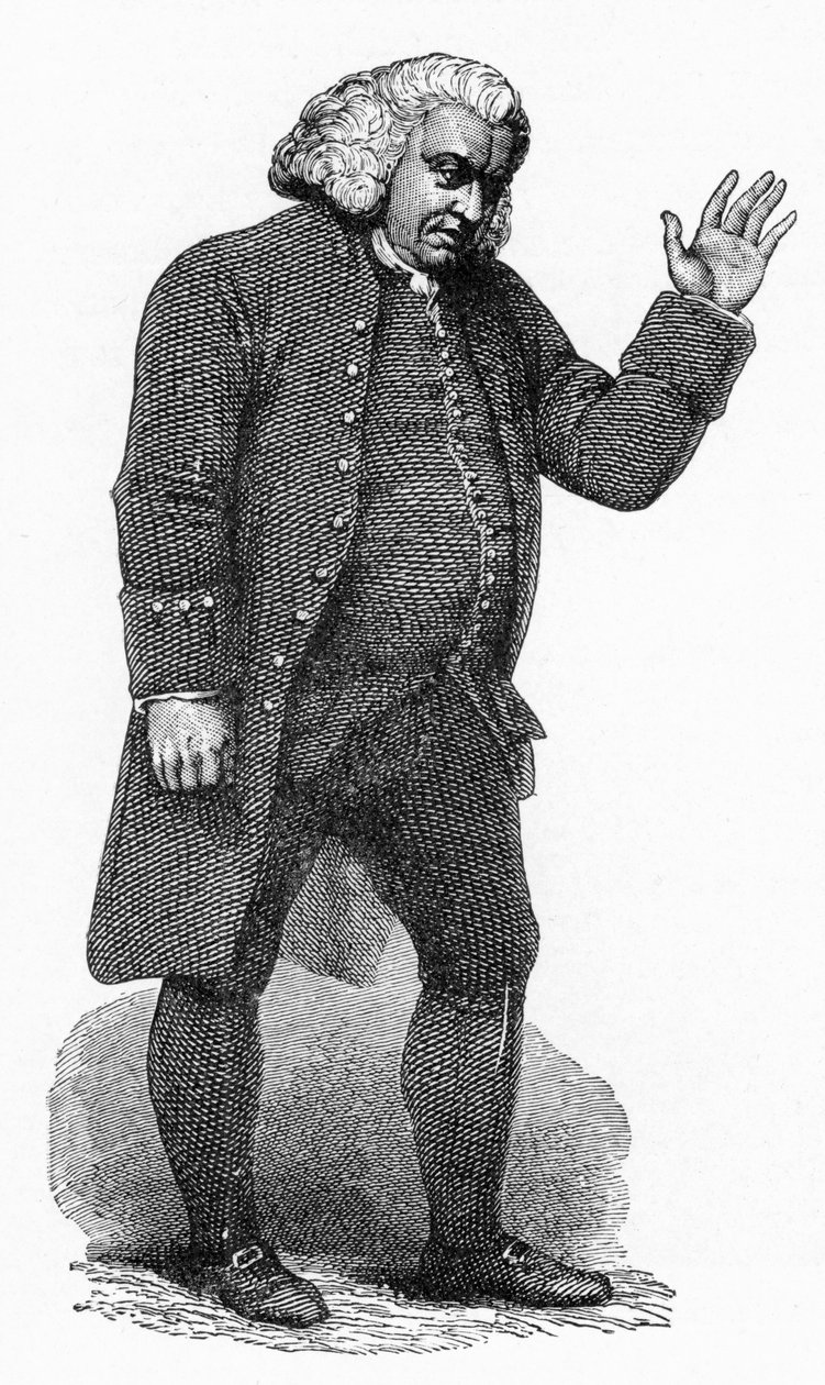 Dr Johnson, engelsk man av bokstäver, c1780 av Unbekannt