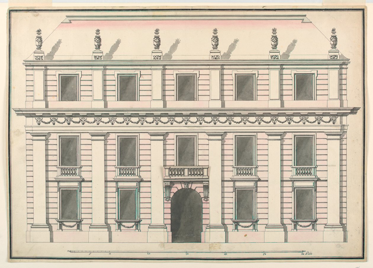Ritning, 1770–90 av Unbekannt