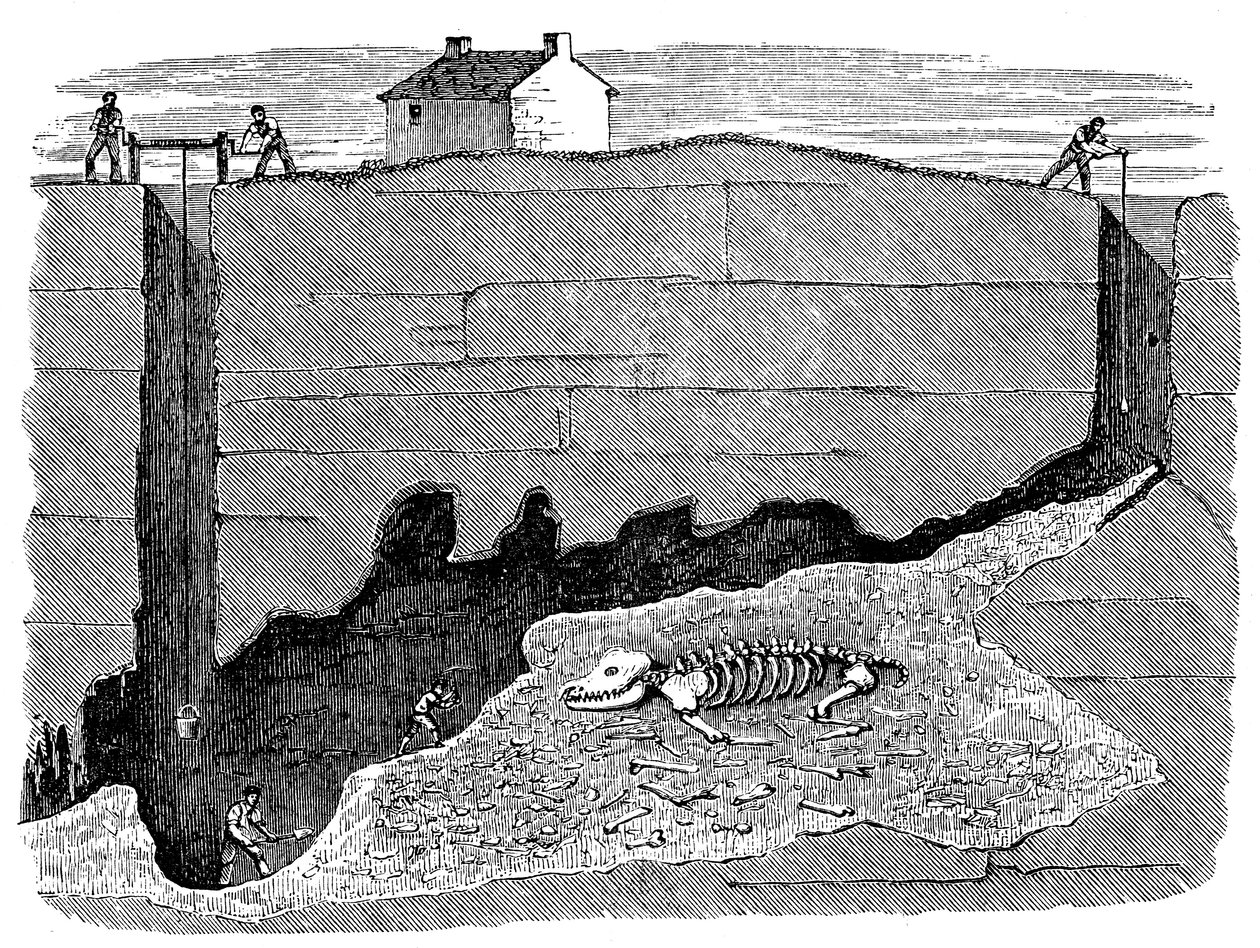 Dream Lead Mine, nära Wirksworth, Derbyshire, 1881 av Unbekannt