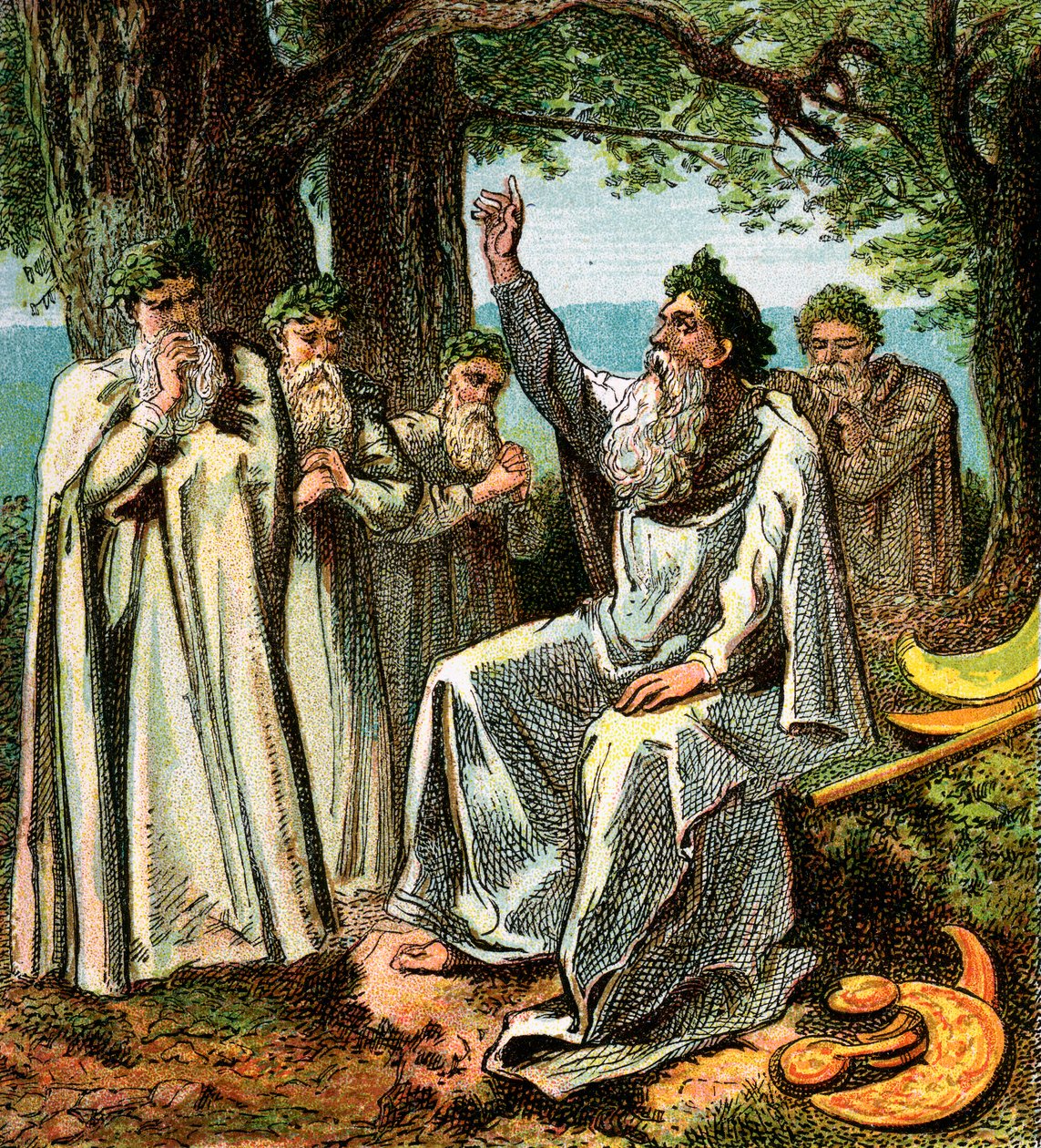 Druider, eller brittiska präster, c1850 av Unbekannt