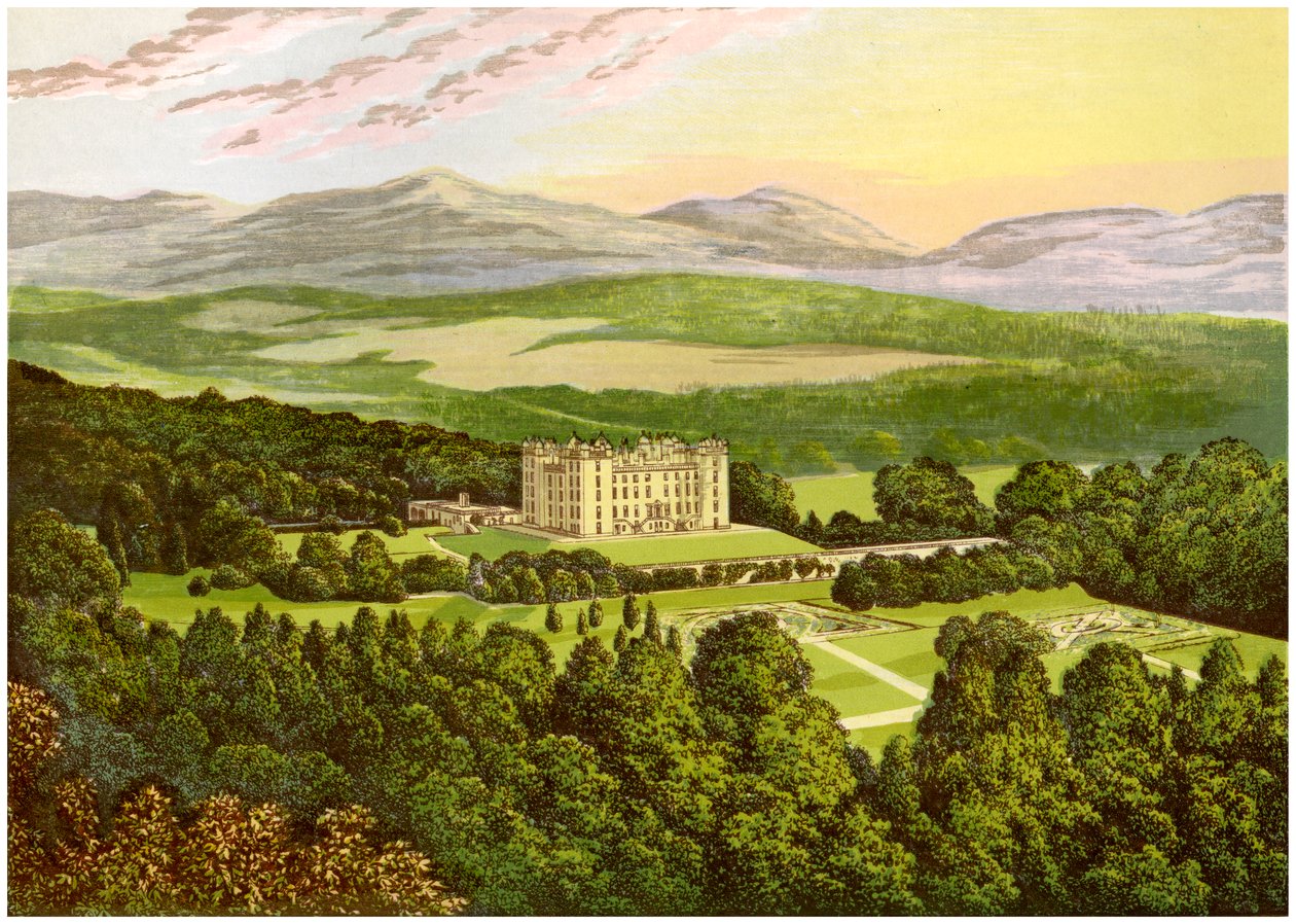Drumlanrig Castle, Dumfriesshire, Skottland, hem för hertigen av Buccleuch, c1880 av Unbekannt