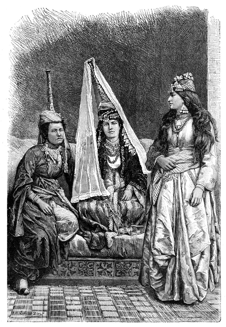 Druzisk prinsessa och fru av Libanon, 1895 av Unbekannt