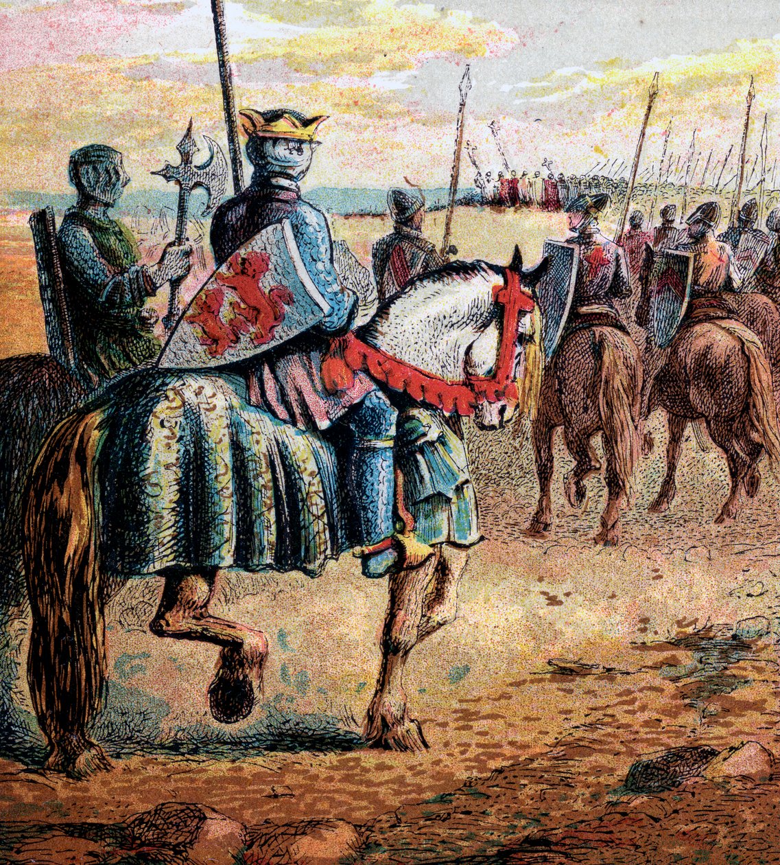 Hertig Robert går till Palestina, 1000-talet, c1850 av Unbekannt