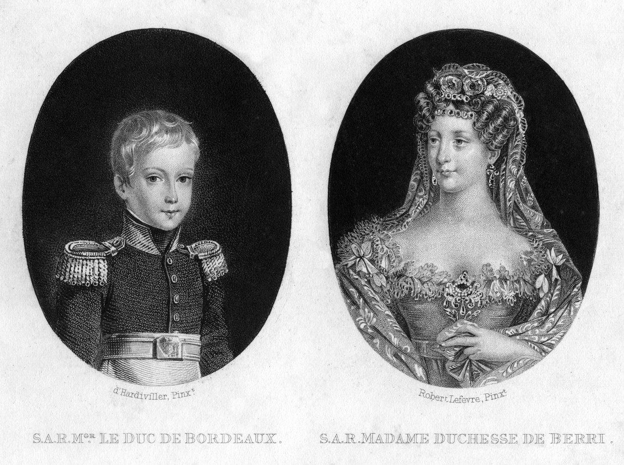 Hertigen av Bordeaux och hertiginnan av Berri av Unbekannt