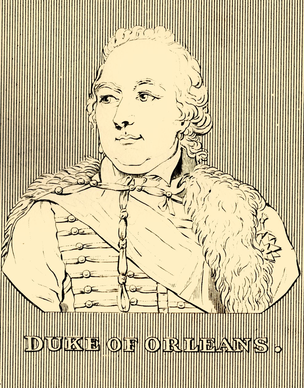 Hertig av Orleans, 1747-1793, 1830. av Unbekannt