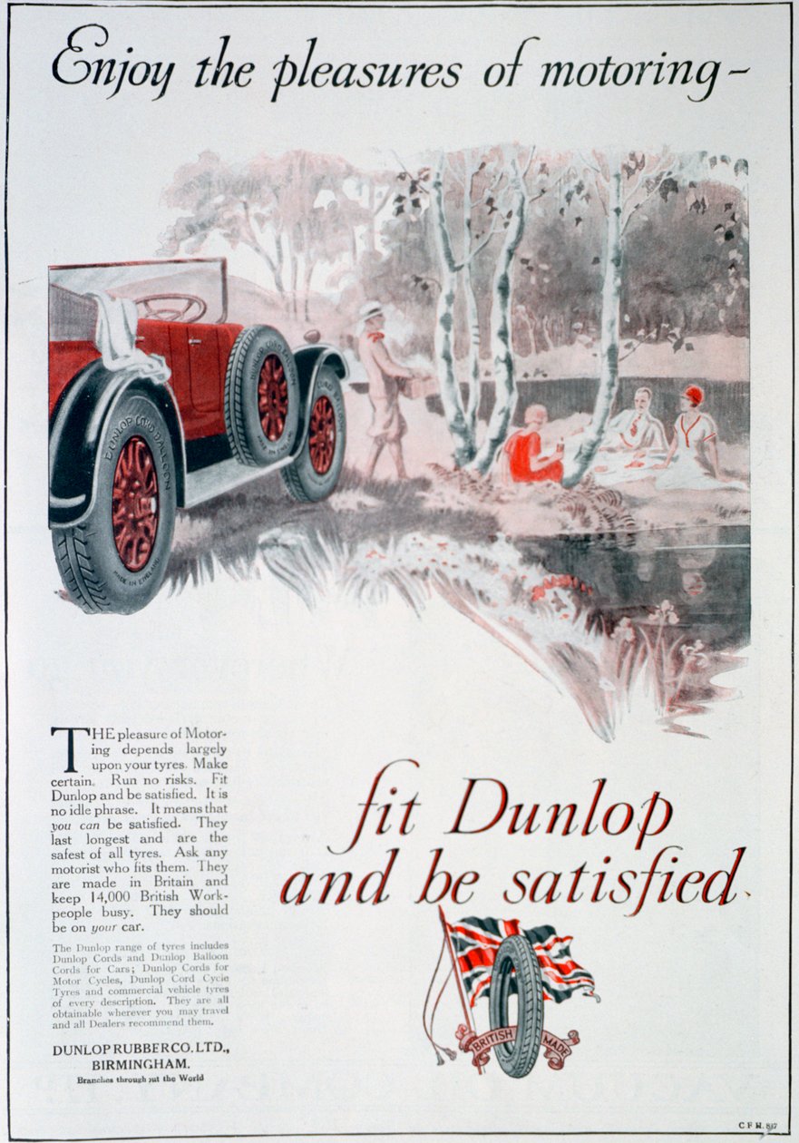 Dunlop däckannons, 1925 av Unbekannt