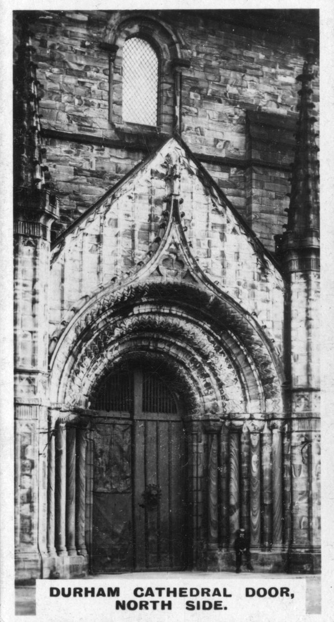 Durham Cathedral dörr, norra sidan, c1920-talet av Unbekannt