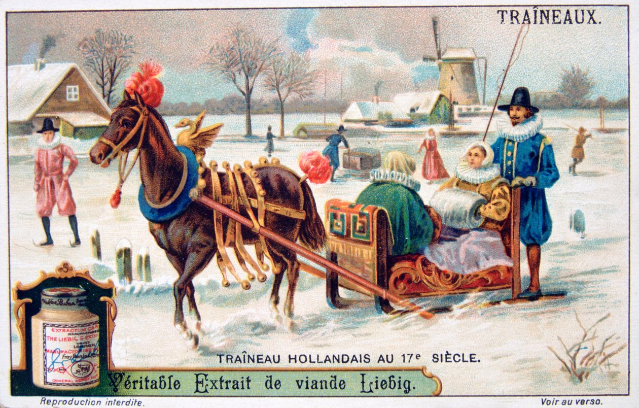 Holländsk släde, 1600-talet, c1900 av Unbekannt