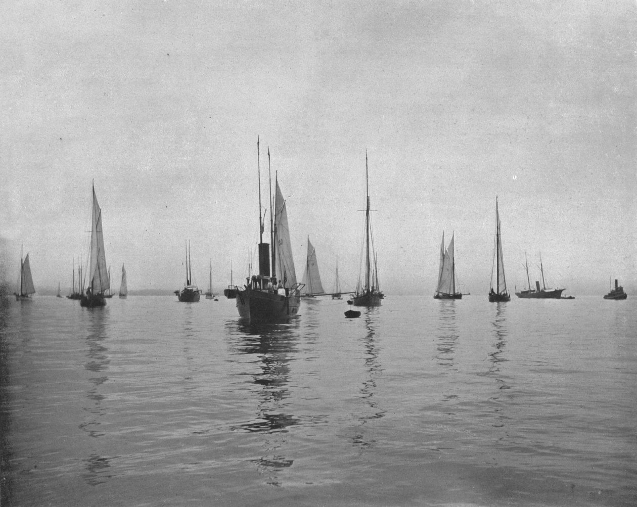 Tidig morgon på New York Bay, USA, c1900. av Unbekannt