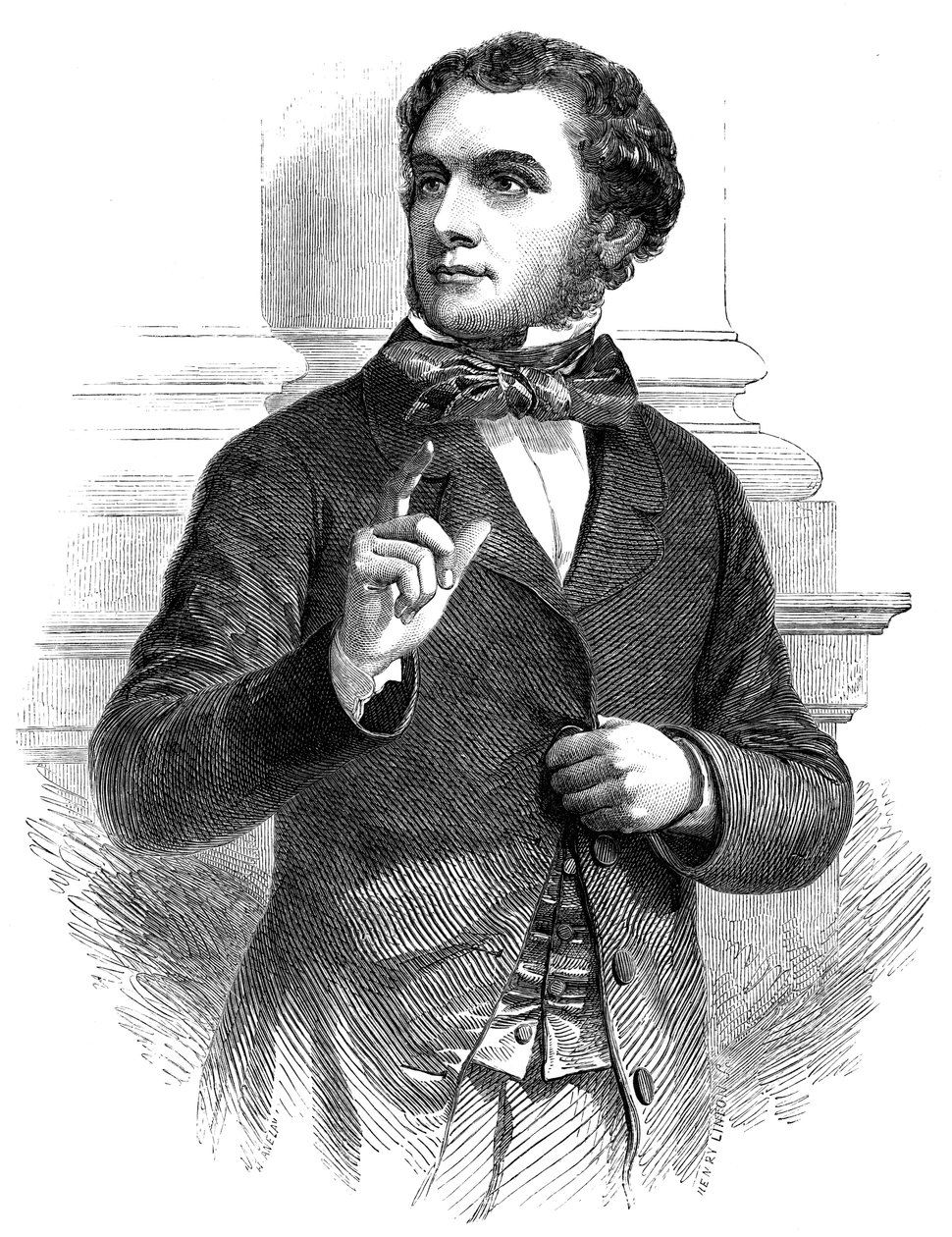 Tidigt porträtt av Mr Gladstone, 1800-talet av Unbekannt