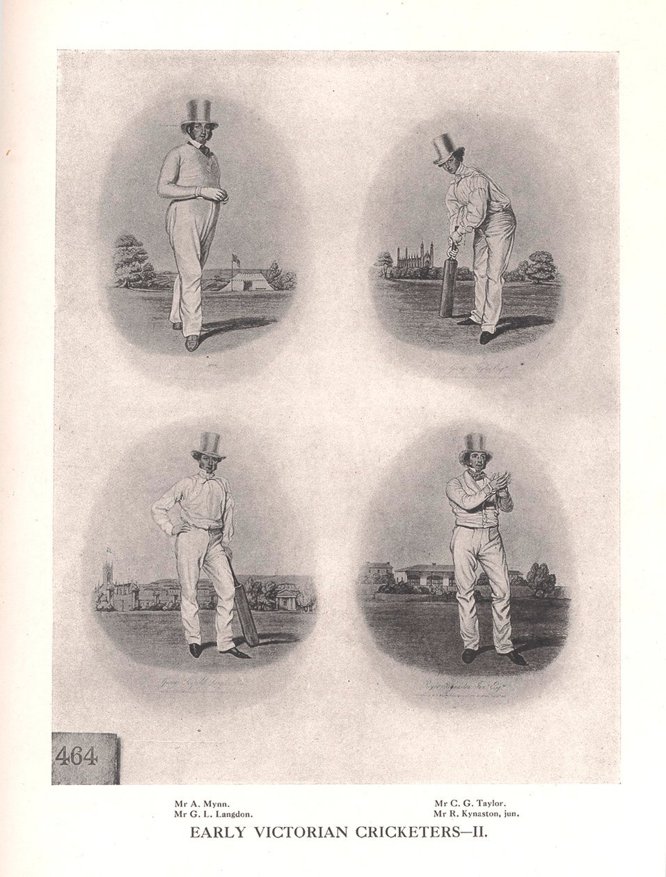 Tidiga viktorianska cricketspelare, 1800-talet 1912 av Unbekannt