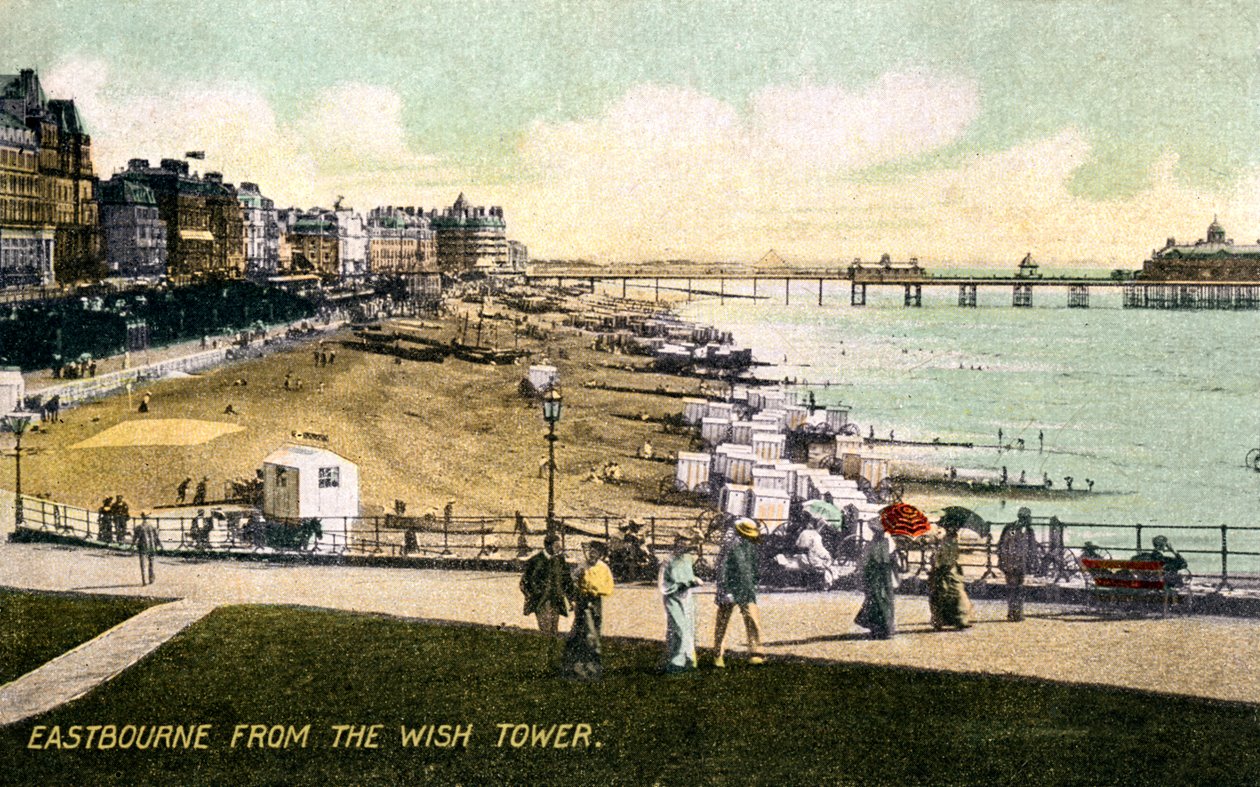 Eastbourne från Wish Tower, Sussex, tidigt 1900-tal av Unbekannt