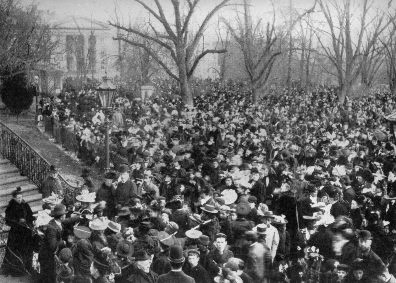 Påskägg i rullning, Vita huset, Washington DC, USA, 1908 av Unbekannt