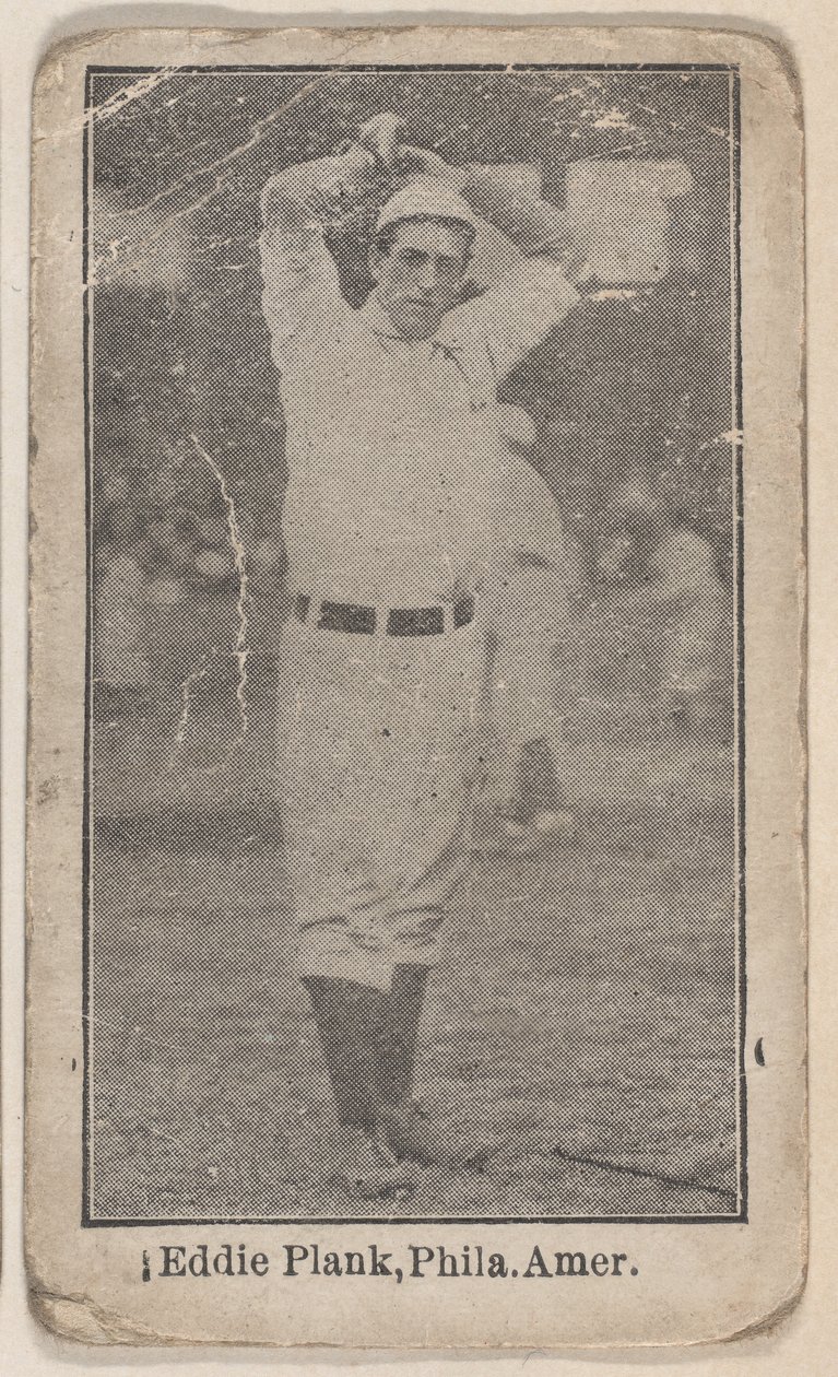Eddie Plank, Philadelphia, American League, från Baseball Players set W500, ca. 1915. av Unbekannt