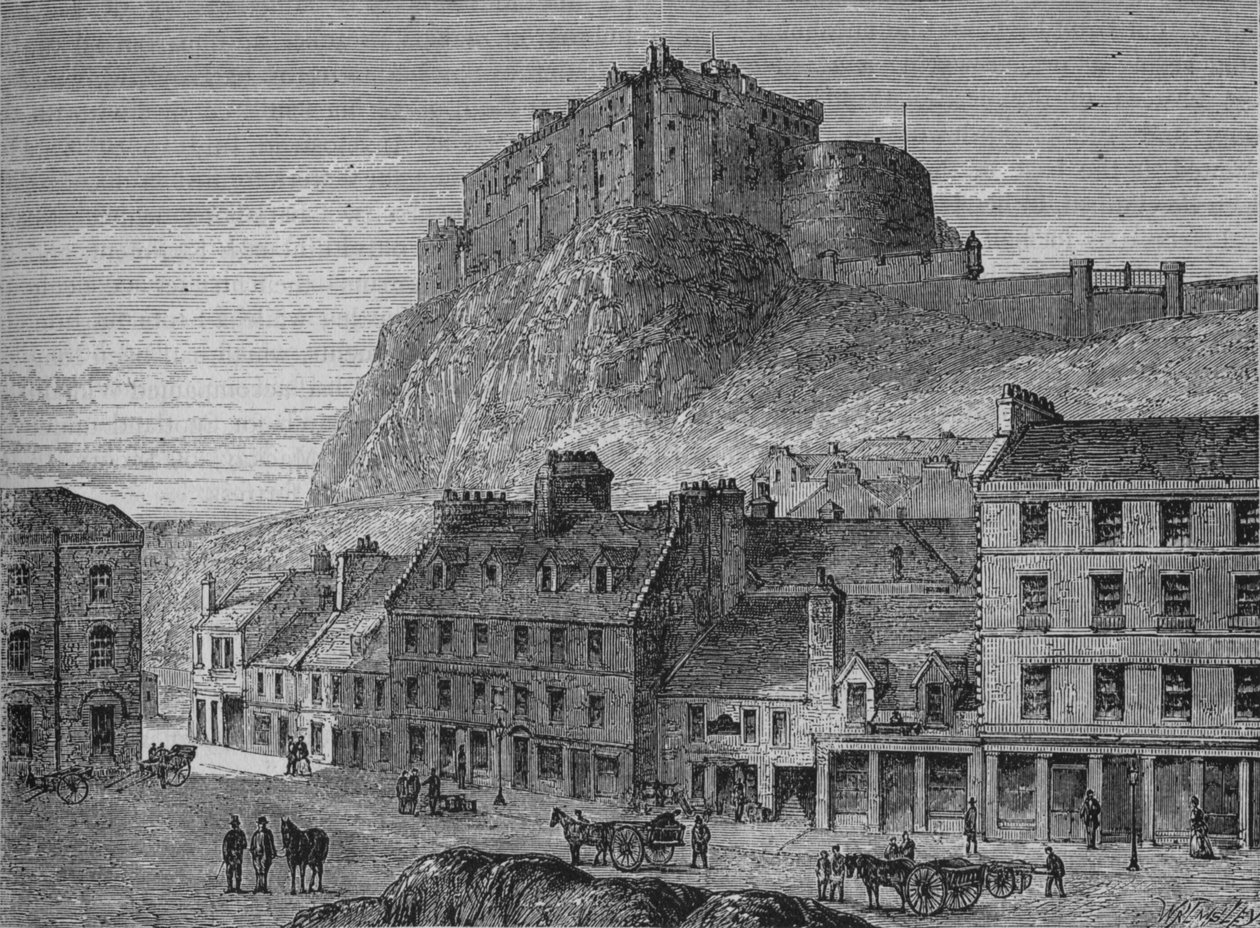 Edinburgh Castle, c1880 av Unbekannt