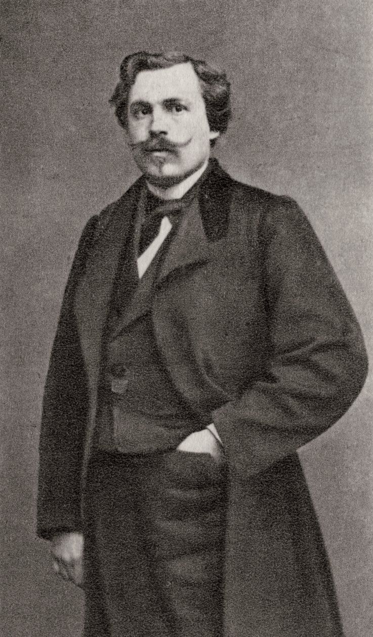 Edmond de Goncourt, fransk författare, 1868 av Unbekannt