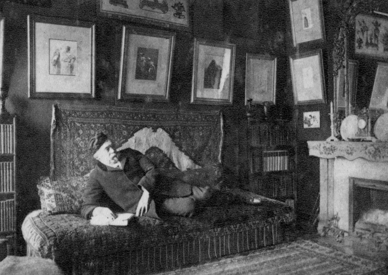 Edmond de Goncourt, fransk författare, 1891 av Unbekannt