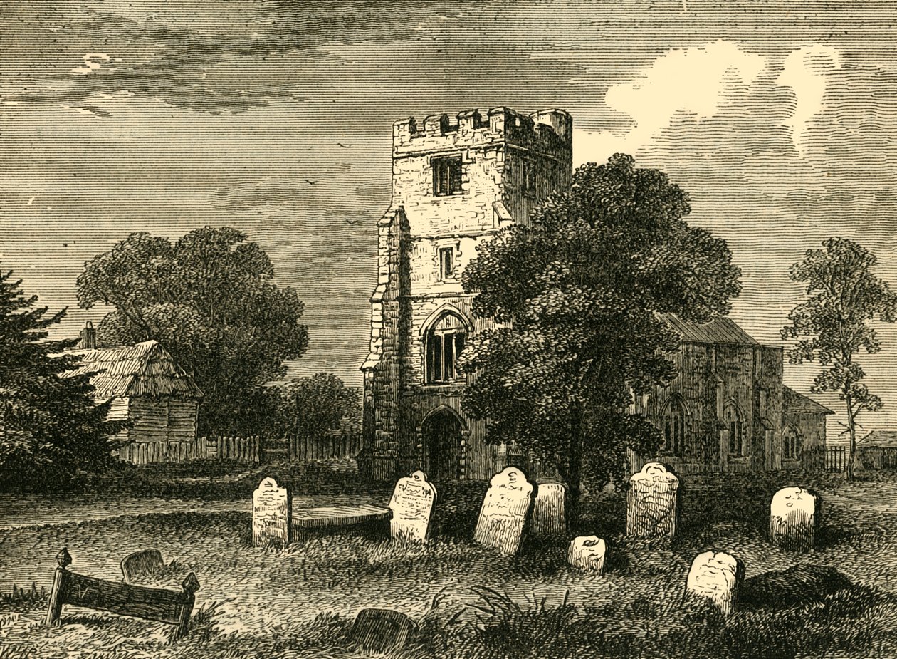 Edmonton Church, 1790, c1876. av Unbekannt