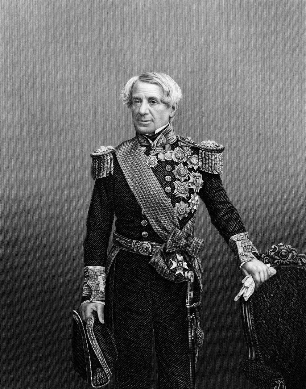 Edmund Lyons, 1:e baron Lyons, brittisk sjöbefälhavare, c1860 av Unbekannt