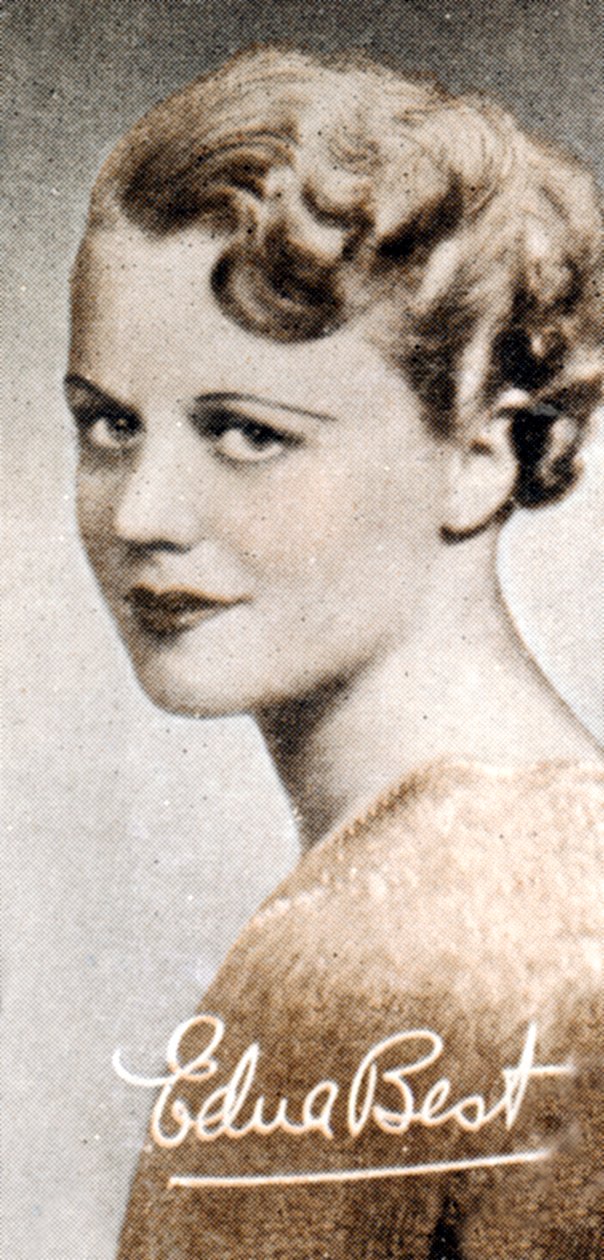 Edna Best 1900-1974, brittisk scen- och filmskådespelerska, 1935 av Unbekannt