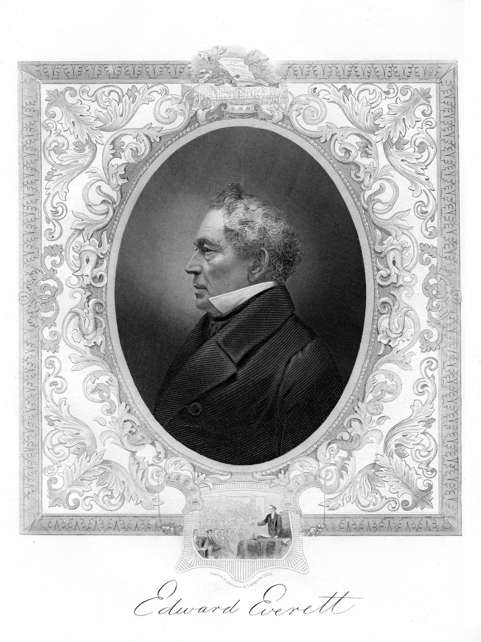 Edward Everett, amerikansk Whig Party-politiker från Massachusetts, 1862-1867 av Unbekannt