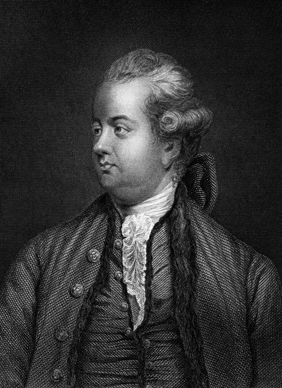 Edward Gibbon, brittisk historiker, 1800-talet av Unbekannt