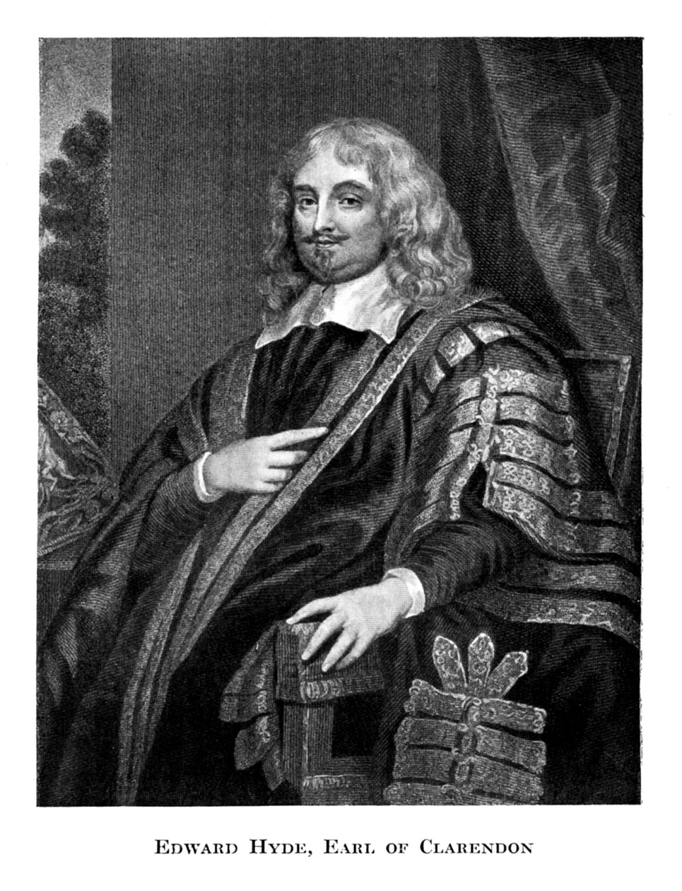 Edward Hyde 1609-1674, 1:e earl av Clarendon, 1800-talet av Unbekannt