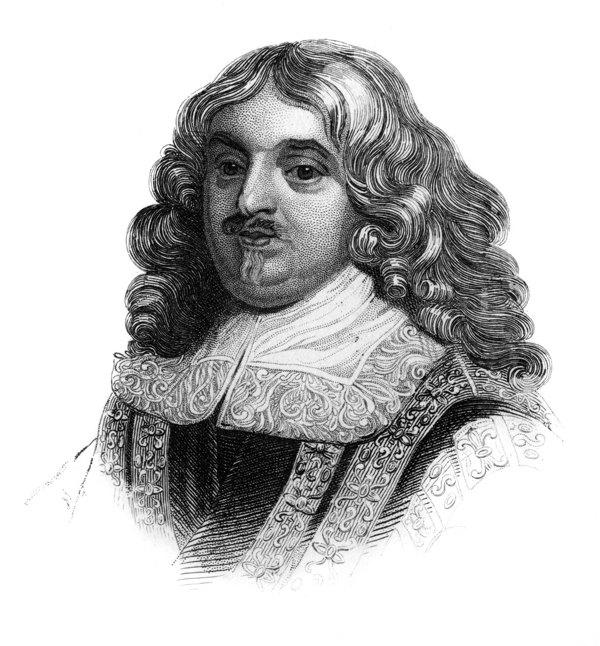 Edward Hyde, 1st Earl of Clarendon, engelsk historiker och statsman från 1600-talet, c1850 av Unbekannt